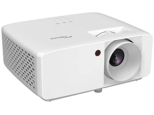 Optoma HZ146X-W Beamer - 1920 x 1080 Full HD, 3.800 ANSI Lumen, kompakter Laserprojektor mit DuraCore-Technologie und ideal für Filmabende und Gaming