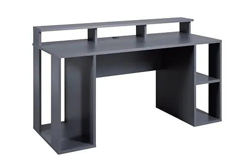 Inter Link Schreibtisch Match Point XXL Gaming Tisch - Kinderschreibtische mit beeindruckender Arbeitsfläche, ergonomischer Monitorablage und cleverem Kabelmanagement für ein aufgeräumtes Gaming-Setup.