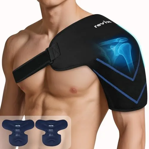 REVIX XL Schulter Kühlpack-Wrap für Rotatorenmanschette & Arm 2-Packs