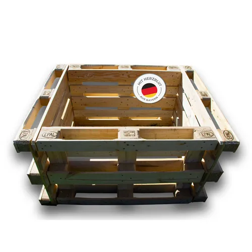 Paletten Hochbeet aus 4 Europaletten (je 120 x 80 cm)