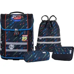 McNeill Perfecto Cars #9661278000 - Schulranzen mit 22 Litern Volumen, XL-Reißverschlusstaschen und geräumiger Vortasche – ideal für Schulspaß und große Herausforderungen!