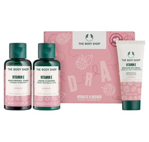 The Body Shop Vitamin E Hautpflege-Set - Ganzkörperpflege mit feuchtigkeitsspendenden Eigenschaften, ideal als Geschenk für strahlende Haut und ein gesundes Hautgefühl.