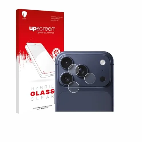 upscreen Schutzglas für Apple iPhone 17 Pro (NUR Kameraschutz) Schutzfolie Panzer Folie Glas [Extrem Kratzfest, Anti-Fingerprint, Ultra-Transparent]