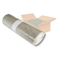 dm-folien Müllsäcke 18112020, 120 Liter - Stark und Transparent - Müllbeutel für leichte bis mittelschwere Abfälle, 250 Stück aus 100% Recyclingmaterial, reißfest mit 32 my Stärke, ideal für umweltbewusste Haushalte.