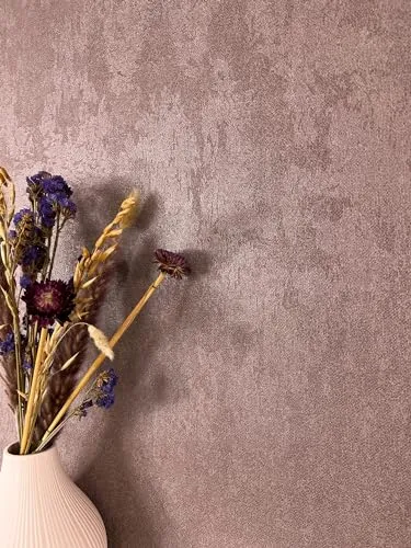 Newroom Tapete Rot Vliestapete Einfarbig in lila von Newroom