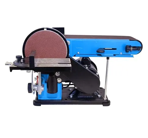 Güde Band- Tellerschleifer GBTS 400 - 350 W Motor, variabel einstellbares Schleifband und präziser Queranschlag für vielseitige Projekte und staubfreies Arbeiten