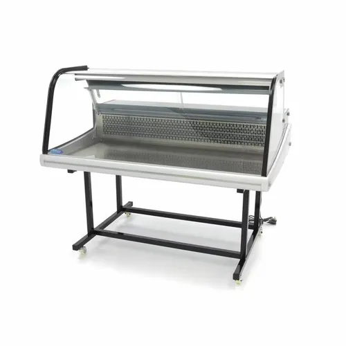 Gastro Kühlvitrine 255L mit Display und mobilem Ständer