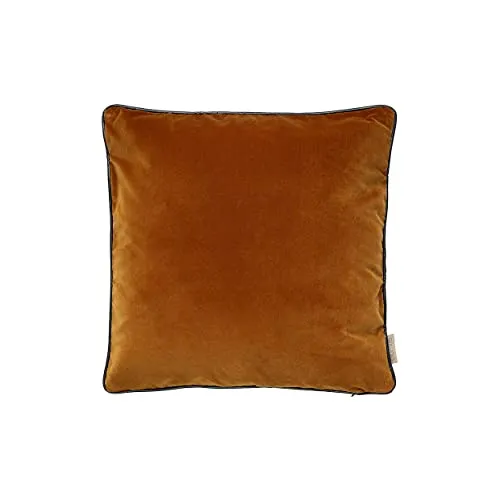 Blomus Kissenbezug Velvet 40x40 cm - Rustic Brown - Luxuriöser Kissenbezug aus hochwertigem Baumwollsamt mit edlem Farbenspiel. Robuster YKK-Reißverschluss und feine Verarbeitung mit veganer Lederpaspel. Perfekt für stilvolle Akzente in jedem Raum.