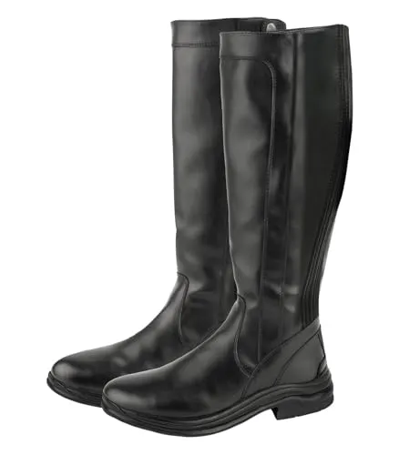 ELT Clever Comfort Winter-Reitstiefel, schwarz, Gr. 38 - Country-Stiefel für Damen, robuster Winterreitstiefel aus Glattleder-Optik mit wasserabweisendem Innenfutter und rutschfester Sohle für optimalen Komfort bei jedem Wetter.