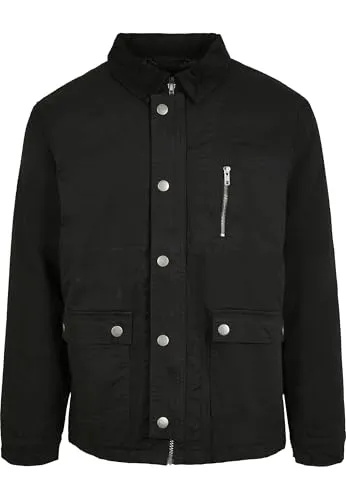 Urban Classics Hunter Jacket Black M - Funktionsjacke für Männer, warme Winterjacke aus hochwertigem Material, schützt effektiv vor Wind und Kälte, ideal für Streetwear-Outfits.