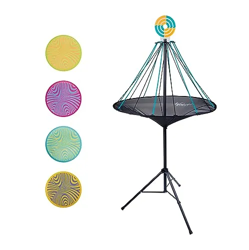 Waboba Hitman Flying Disc Target Game, 2 in 1 Faltbares Garten Wurfspiel mit 4 Silikon Wingman Discs inklusive, Spaß für jedes Alter, eine Größe