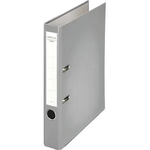 Centra Ordner 2311-38, Chromos, PP, A4, 5,5cm, Kunststoffordner, grau