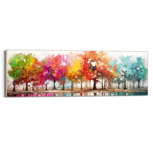Bild COLOUR FOREST BHT 156x52x3 cm bunt Kunstdruck Gemälde Wandbild