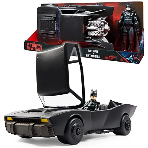 Spin Master - DC - Batman Movie - Batmobile - Spielfiguren, gigantisches Batmobil mit 55 cm Länge und RC-Funktion für spannende Verfolgungsjagden, ideal für Batman-Fans ab 4 Jahren.