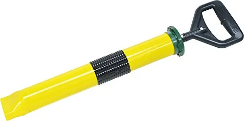 TRIUSO Handmörtelpumpe HMP5 - Kurze Version Schlitz 18 mm - Kleber & Mörtel für Fußböden - Ideal für Überkopf-Arbeiten, handlich und leicht, keine Stromversorgung nötig, perfekt für Mörtel und Putze bis 4 mm Korn.