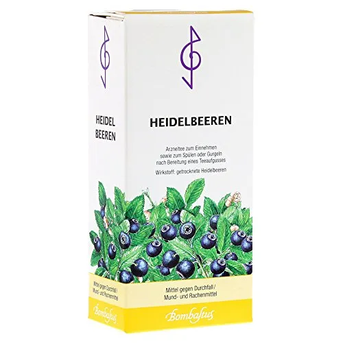 Heidelbeeren 175 G - Pflanzliches Arzneimittel, ideal bei akuten Durchfallerkrankungen und leichten Entzündungen im Mund- und Rachenraum. Unterstützt die Gesundheit auf natürliche Weise.