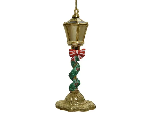 Kaemingk Christbaumschmuck, Christbaumschmuck Glas Laterne 12cm gold