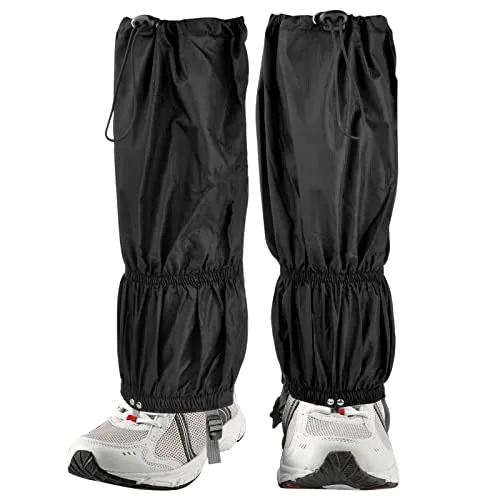 NATUCE Outdoor Gamaschen,Gamschen Wandern Jagd Fahrrad,Gamaschen Herren Damen Wasserdicht,wasserdichte Einstellbare Gamaschen für Outdoor-Hosen zum Wandern, Klettern,Trekking,Schneewandern