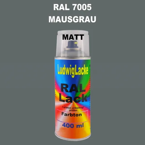 Ral Spraydose MATT 7005 Mausgrau 400ml  Buntlack Decolack Farbenspray