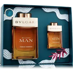 Bvlgari Man Terrae Essence EDP Geschenkset - Herren Eau de Parfum Set mit 100 ml + 15 ml, ideal für den modernen Mann, der die erdigen und holzigen Noten liebt.