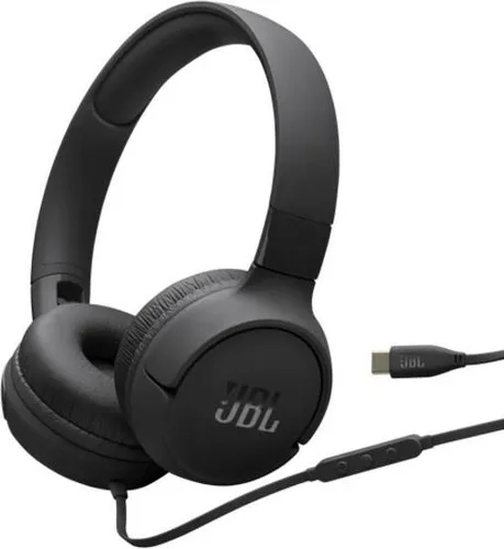 JBL Tune 520C On-Ear Kopfhörer USB-C schwarz in schwarz von JBL