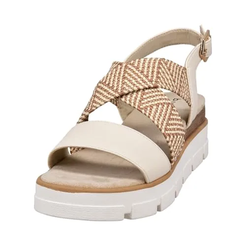 bugatti Lenna Sandalette - Wanderschuhe für Damen, bequem und stilvoll in beige, ideal für sommerliche Ausflüge und lange Spaziergänge.