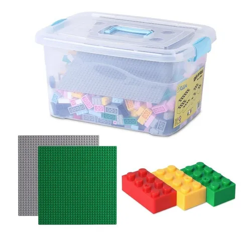 Produktbild Katara XL Box-Set mit 1264 Bausteinen + 2 Platten + Box Konstruktionsspielsteine, (4er Set), Bunt, 100% Kompatibel Sluban, Papimax, Q-Bricks, LEGO®