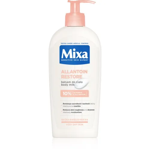 MIXA Intensive Dry Haut Care Regenerierende Körperlotion 400ml - Körperlotion für sehr trockene Haut, spendet intensive Feuchtigkeit und beruhigt irritierte Haut mit Allantoin. Ideal für tägliche Pflege und sofortige Linderung.