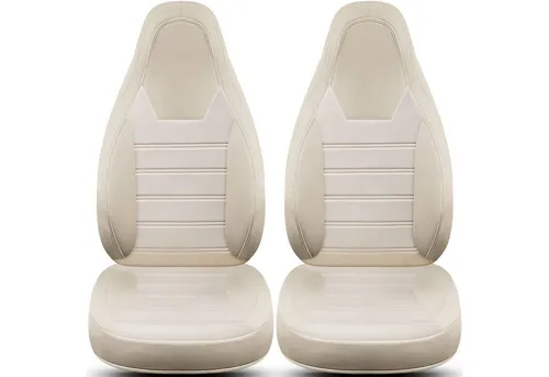 BREMER SITZBEZÜGE Autositzbezug für für Clever Vans Drive (HW5), Set, 2-tlg., Schonbezüge Sitzbezüge Fahrer und Beifahrer, in Beige