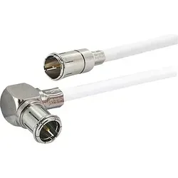 Sat/Modem - Anschlusskabel Schwaiger mit f-Quick Winkelstecker - 3,0 m ** 1m/2,76 EUR