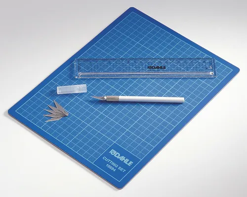 Dahle Schneide-Set blau 5tlg. Schneidematte 30 x 22 cm + Messer # 1454.6200