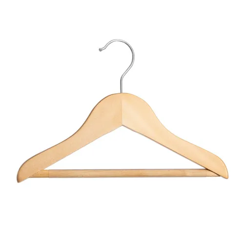 Kinderholzbügel Holzbügel 26cm Hosensteg Natur Kleiderbügel Hosen Kinderbügel