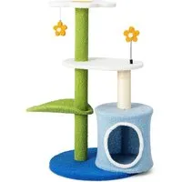 COSTWAY Blumen-Kratzbaum für Katzen