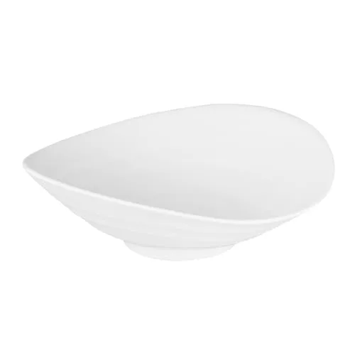 APS 83722 Schale ZEN, 17,5 x 15,5 cm, Höhe 5,5 cm, 0,2 Liter, Melamin, weiß, Steinoptik