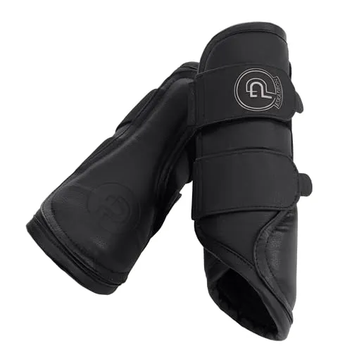 Eskadron Platinum Gamaschen Faux Leather Smoky Taupe, golden Yellow, Soft Rouge, Größe:L, Farbe:Black