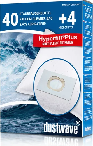 Staubfilterbeutel (Superpack) passend für Clatronic - SSB 98 / SSB98 Bodenstaubsauger - dustwave® Markenstaubbeutel - Germany + inkl. Micro-Filter 40