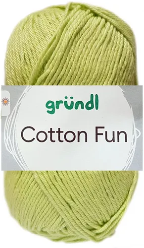 Gründl 50 Gramm Gründl Cotton Fun 23 Hellgrün Häkelwolle