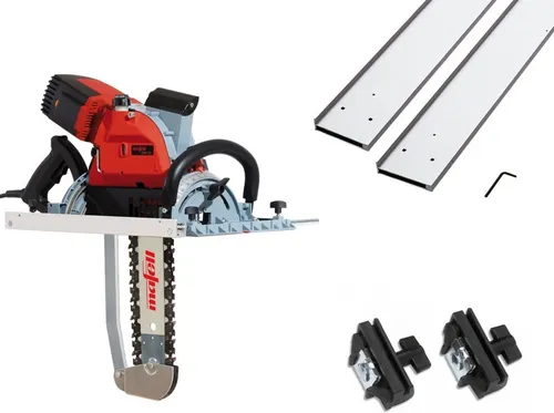Mafell Zimmerei Kettensäge ZSX Ec 400 HM + Führungsschiene 3m 2tlg + Adapterpaar