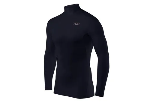 TCA Herren Kompressionsshirt Langarm Dunkelblau - Funktionsshirt mit optimierter Kompression, starker Wärmespeicherung und effektiver Belüftung – ideal für jede Wetterlage und sportliche Leistung.