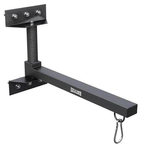 EXCALIBUR Boxsack Wandhalter - Klappbare Halterung für bis zu 75 kg - Wandhalterung für Boxsäcke, aus robustem Stahl, seitlich klappbar und platzsparend. Ideal für sicheres Boxtraining in jedem Raum.