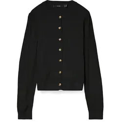 Vero Moda Strickjacke VMSABA PLAIN LS O-NECK CARDIGAN NOOS schwarz L (40) - Modische Strickjacke in Schwarz, pflegeleicht und ideal für jede Gelegenheit. Perfekt für einen lässigen Look oder als stylisches Layering-Element.