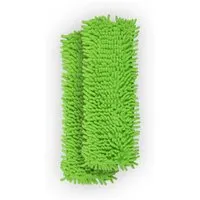Bestlivings Bodenwischer Ersatzbezug Mikrovelour Chenille Grün 2er Pack
