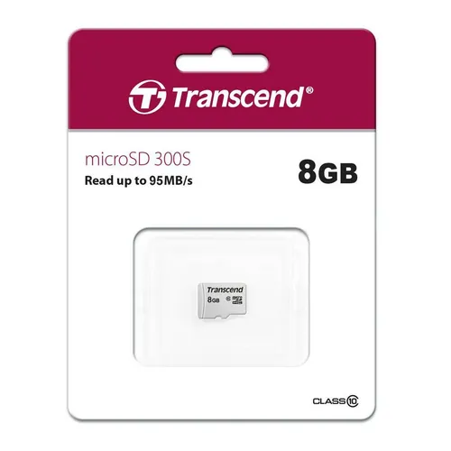 Transcend microSDHC Karte 300S 8GB Class 10 von Transcend