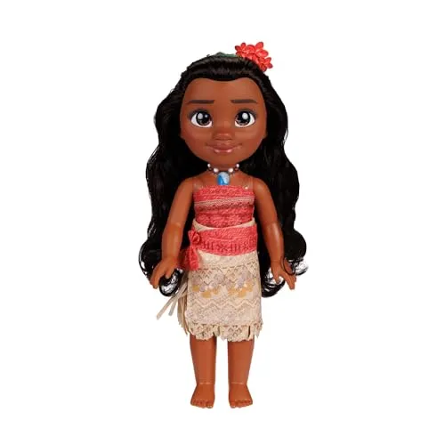 Disney Princess Vaiana Doll - 14 Zoll Moana Puppe, mit abnehmbarem Outfit und Stirnband für kreatives Spielen