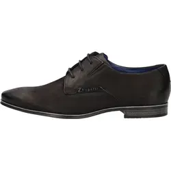 Bugatti A31 312A311K35001000 - Elegante Schnürschuhe für Herren - Halbschuhe aus hochwertigem Nubukleder mit Gummizügen für perfekte Passform, gepolstertem Fußbett und rutschhemmender Sohle - ideal für Büro und Freizeit.