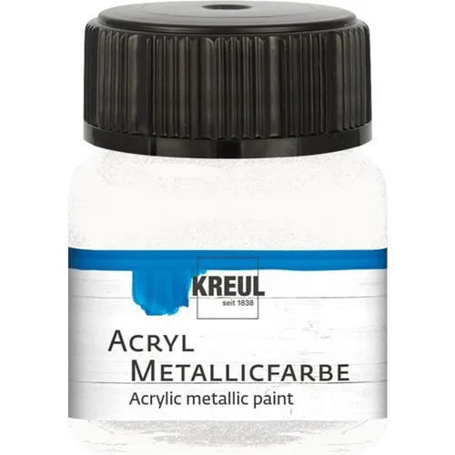 Kreul Acryl Metallicfarbe perlmutt weiß 20ml Glas 100 ml / 15,95