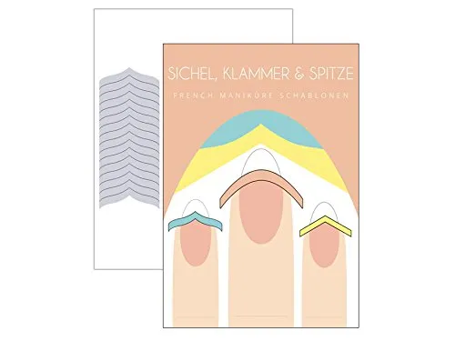 French Maniküre Schablone Mix - French Nail Smile Line - 48er Pack