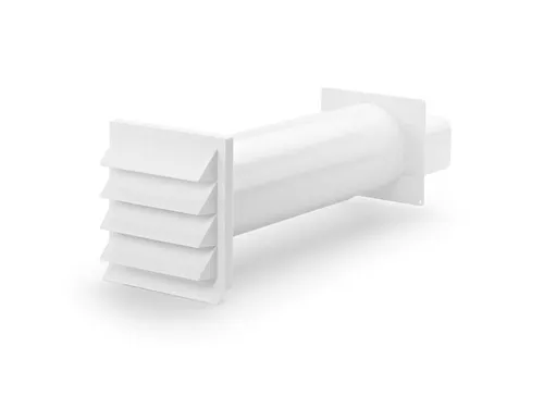 Naber COMPAIR K-Klima-R flow 125 Mauerkasten - Dunstabzugshauben-Zubehör mit Rückstauklappe und Außenjalousie, ideal für effiziente Luftzirkulation und einfache Installation.