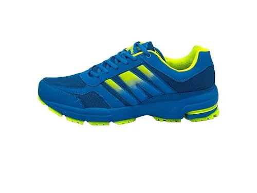 Ablovo® Herren Damen Sneaker Sportschuhe Laufschuhe Turnschuhe Runners 36-47 (Königsblau-Grün, EU Schuhgrößensystem, Erwachsene, Herren, Numerisch, M, 43)