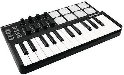 OMNITRONIC KEY-288 MIDI-Controller - Audio-Controller mit 32 anschlagdynamischen Tasten, ideal für kreative Musikproduktionen und Live-Performances.